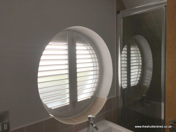 Circular Shutters Theshuttershed Co Uk, Blinds For Round Windows Uk
